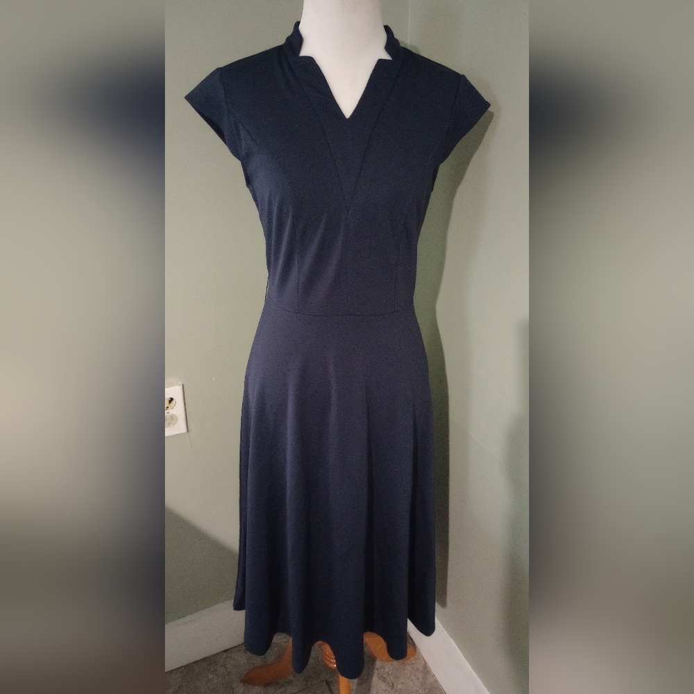 NWT Elegant Navy Blue Women's Dress S Small